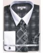 Daniel Ellissa Men's French Cuff Shirt Set - Silk Print