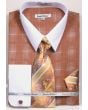 Daniel Ellissa Men's French Cuff Shirt Set - Silk Print