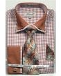 Fratello Men's French Cuff Dress Shirt Set - Double Collar