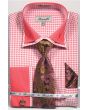 Fratello Men's French Cuff Dress Shirt Set - Double Collar