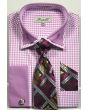 Fratello Men's French Cuff Dress Shirt Set - Double Collar