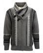 Silversilk Men's Sweater - Double Buckle Collar