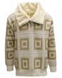 Silversilk Men's Sweater - Concentric Squares