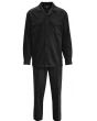 Stacy Adams Men's 2 Piece Suede Feel Walking Suit - High Quality Fabric