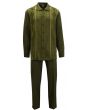 Silversilk Men's 2 Piece Long Sleeve Walking Suit - Diamond Texture