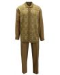 Silversilk Men's 2 Piece Long Sleeve Walking Suit - Unique Windowpane