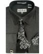 Karl Knox Men's French Cuff Shirt Set - Pinstripe Shirt