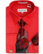 Karl Knox Men's French Cuff Shirt Set - Pinstripe Shirt