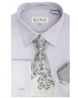 Karl Knox Men's French Cuff Shirt Set - Pinstripe Shirt