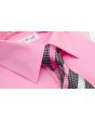 Karl Knox Men's French Cuff Shirt Set - Unique Striped Tie