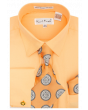 Karl Knox Men's French Cuff Shirt Set - Flower Pattern