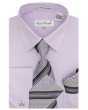 Karl Knox Men's French Cuff Shirt Set - Multi Style Stripes