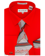 Karl Knox Men's French Cuff Shirt Set - Multi Style Stripes