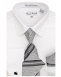 Karl Knox Men's French Cuff Shirt Set - Multi Style Stripes