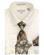 Karl Knox Men's French Cuff Shirt Set - Exciting Jacquard