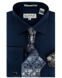 Karl Knox Men's French Cuff Shirt Set - Exciting Jacquard