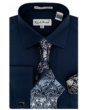 Karl Knox Men's French Cuff Shirt Set - Exciting Jacquard