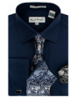 Karl Knox Men's French Cuff Shirt Set - Exciting Jacquard