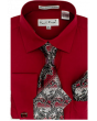 Karl Knox Men's French Cuff Shirt Set - Exciting Jacquard