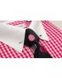 Karl Knox Men's French Cuff Shirt Set - Bullseye Polka Dot