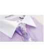 Karl Knox Men's French Cuff Shirt Set - Elegant Flowers