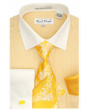 Karl Knox Men's French Cuff Shirt Set - Elegant Flowers