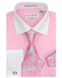 Karl Knox Men's French Cuff Shirt Set - Elegant Flowers