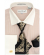 Karl Knox Men's French Cuff Shirt Set - Elegant Flowers