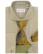 Karl Knox Men's French Cuff Shirt Set - Wide Collar