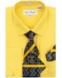 Karl Knox Men's French Cuff Shirt Set - Exciting Polka Dot