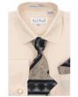 Karl Knox Men's French Cuff Shirt Set - Polka Dot