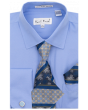 Karl Knox Men's French Cuff Shirt Set - Polka Dot