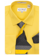 Karl Knox Men's French Cuff Shirt Set - Layered Stripes