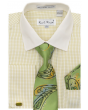 Karl Knox Men's French Cuff Shirt Set - Artistic Jacquard