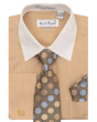 Karl Knox Men's French Cuff Shirt Set - Polkadot