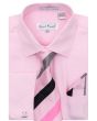 Karl Knox Men's French Cuff Shirt Set - Bold Stripes