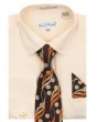 Karl Knox Men's French Cuff Shirt Set - Floral Dot