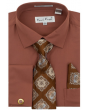Karl Knox Men's French Cuff Shirt Set - Diamond Tiles