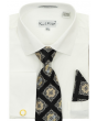 Karl Knox Men's French Cuff Shirt Set - Diamond Tiles