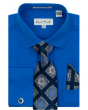 Karl Knox Men's French Cuff Shirt Set - Diamond Tiles