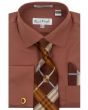 Karl Knox Men's French Cuff Shirt Set - Stylish Plaid