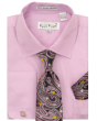 Karl Knox Men's French Cuff Shirt Set - Bold Jacquard