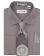 Karl Knox Men's French Cuff Shirt Set - Fashion Two Tone