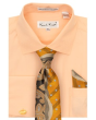 Karl Knox Men's French Cuff Shirt Set - Split Pattern
