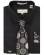 Karl Knox Men's French Cuff Shirt Set - Sleek Designs