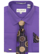 Karl Knox Men's French Cuff Shirt Set - Sleek Designs