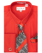 Karl Knox Men's French Cuff Collar Bar Shirt Set - Eccentric Tie