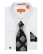 Karl Knox Men's French Cuff Shirt Set - Gradient Cubes