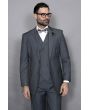 Statement Men's 3 Piece 100% Wool Suit - Elegant Solid