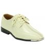 Roberto Chillini Men's Striped Satin Dress Shoes - Stylish Silver Tip